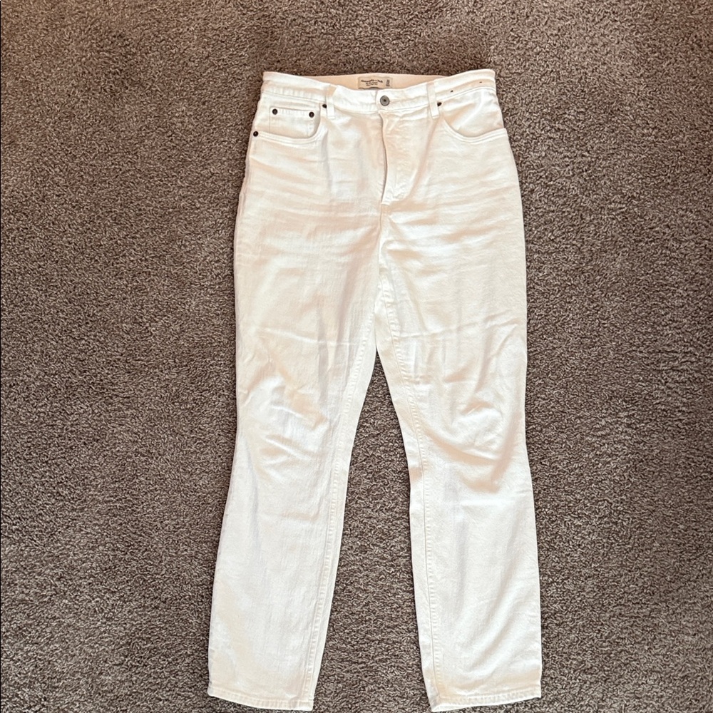 Abercrombie & Fitch Women's White Jeans
